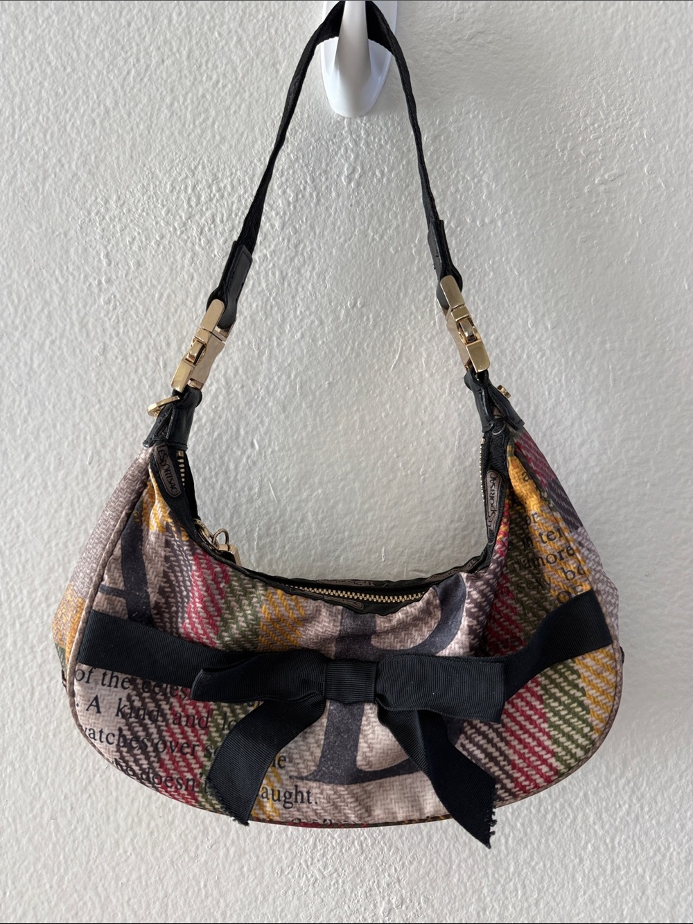 Gwen Stefani L.A.M.B. x LeSportsac Y2K Bow Shoulder Bag Rare Archive